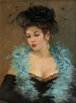  impressionist tableau - Belle fille KR 007 Impressionist